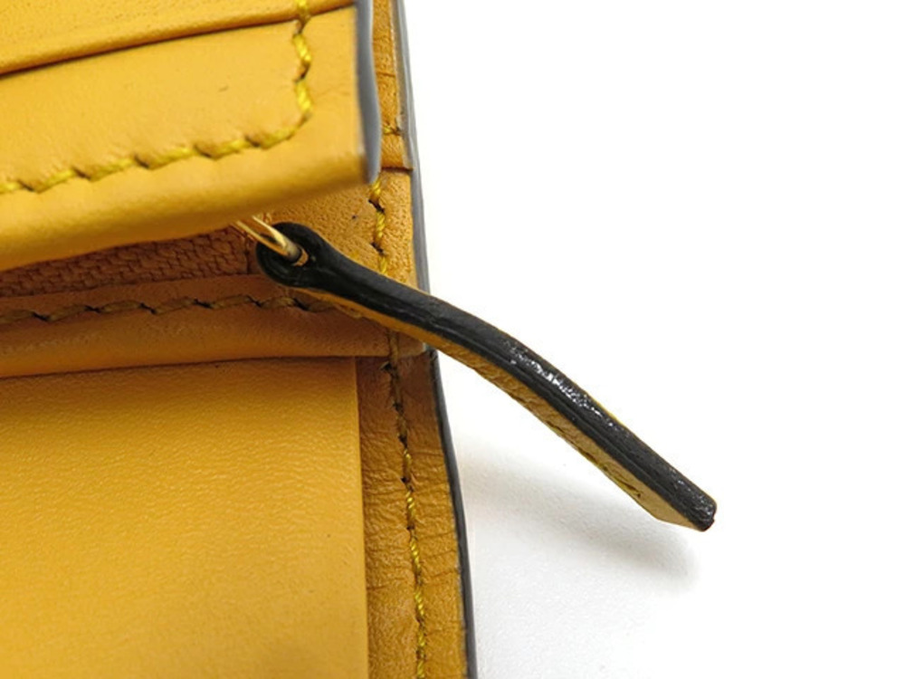 Gucci Marmont Compact Wallet Yellow Crocodile Embossed